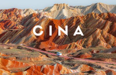 Montagne di Zhangye Danxia, paesaggio colorato del Parco Geologico Nazionale