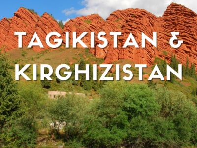 Foresta e canyon di Djeti-Oguz Leshoz nella regione di Issyk-Kul, Kirghizistan